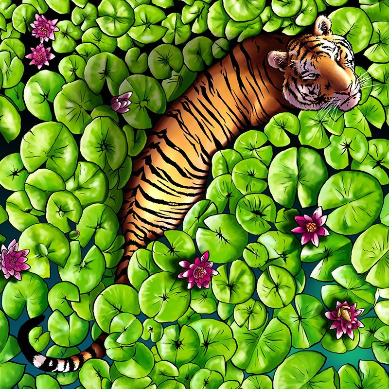 Square+Tigerlily+digital