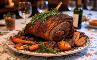 Roast Lamb with Feijoa and Rosemary Glaze